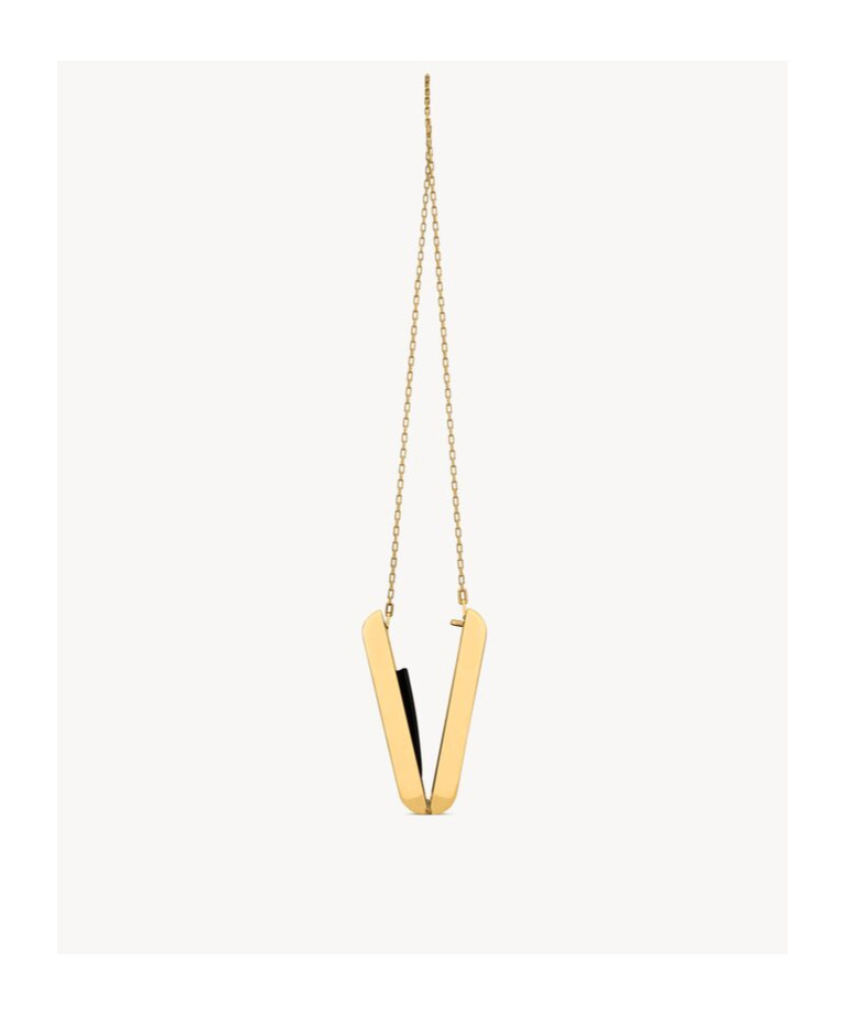 Saint Laurent Logo Shoulder Bag In Black