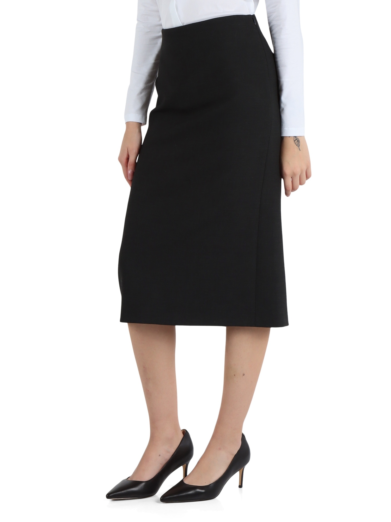 Peserico A-line Midi Skirt In Black