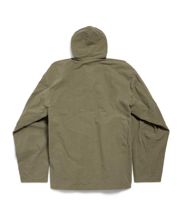 Balenciaga Hoded Zipper Jacket In Green