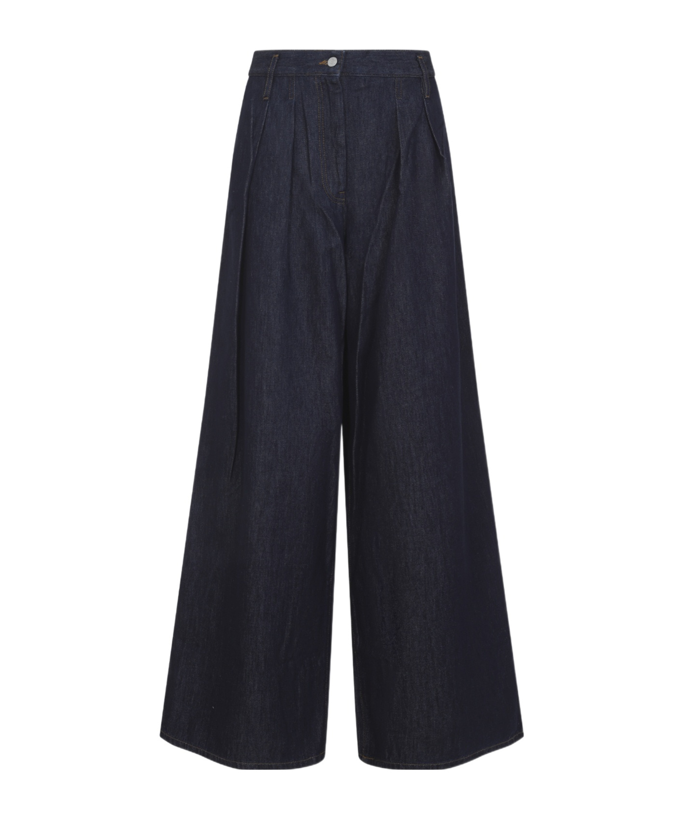 Dries Van Noten Wide-leg Pleated Front Belt Loops Trousers In Black