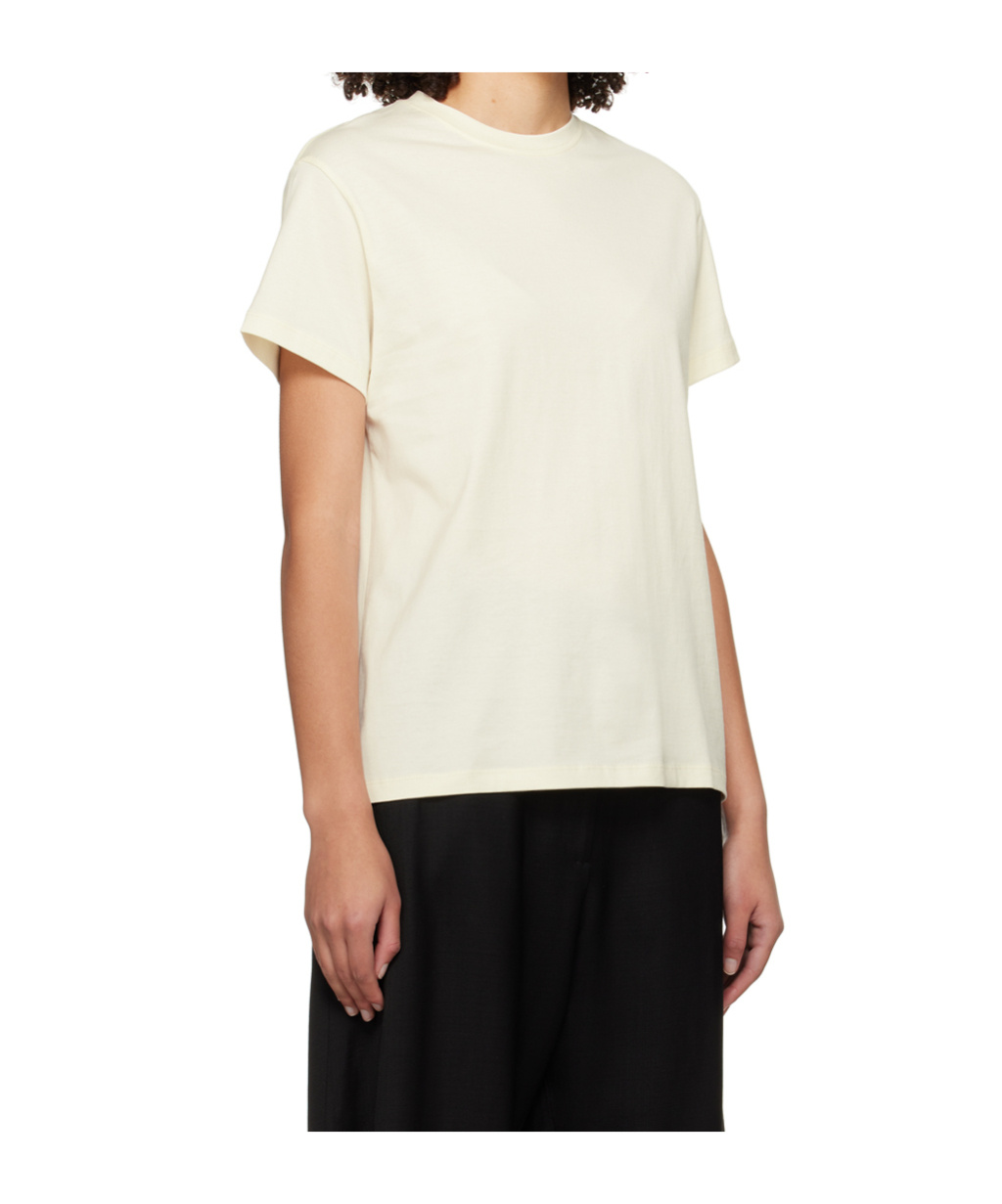 Studio Nicholson Item O-neck Short-sleeved T-shirt In White