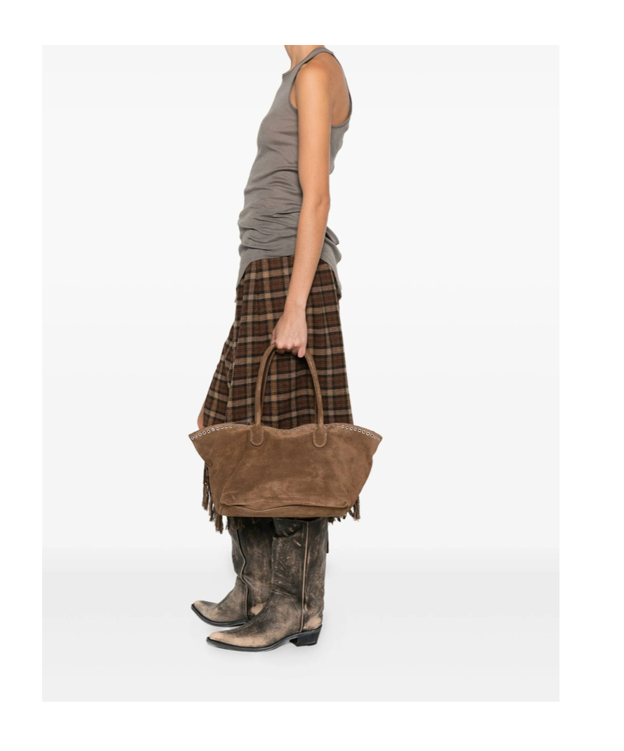 Gimaguas Eyelet-detailing Top-handles Tote Bag In Green