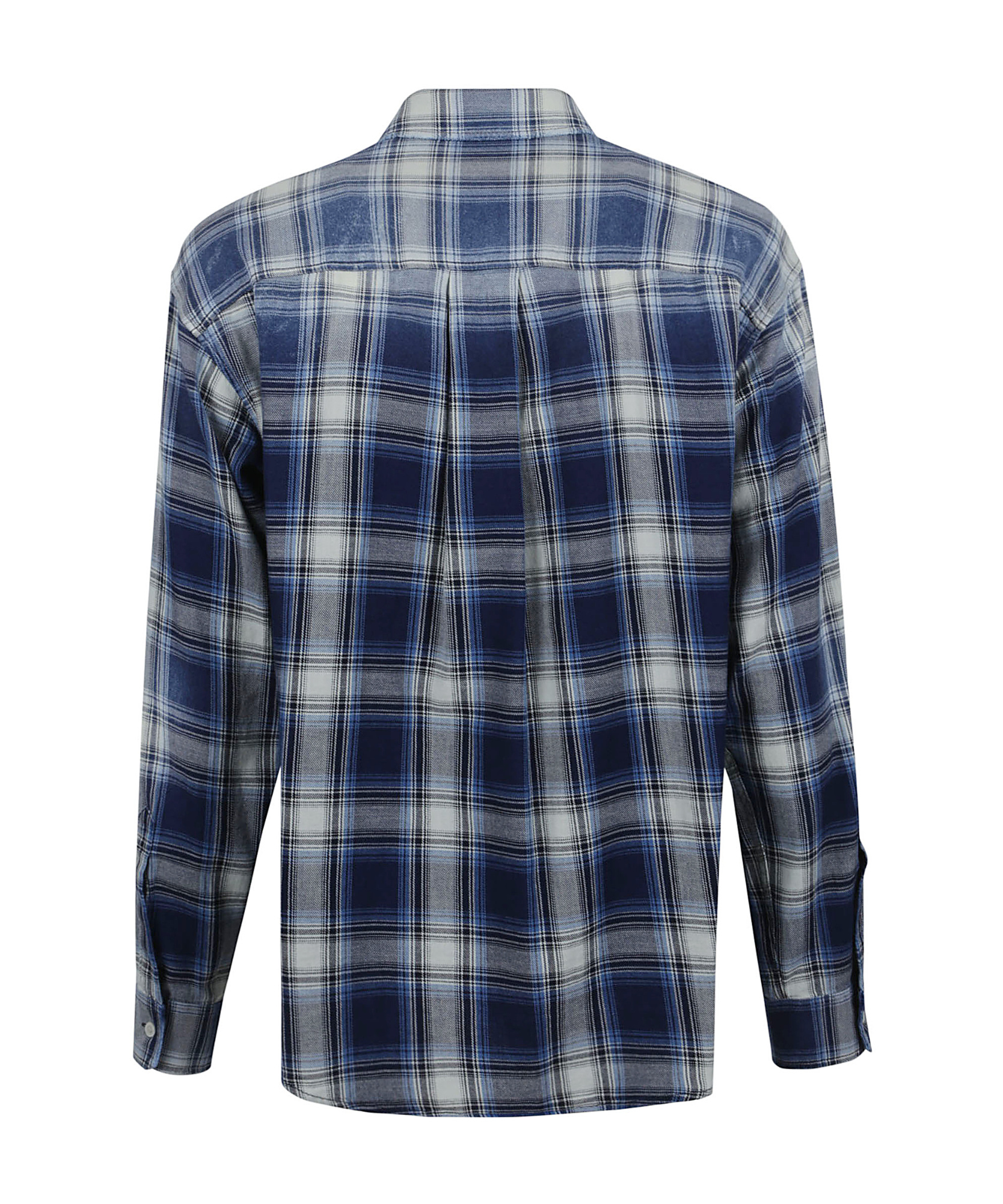 Dsquared2 Checked Pattern Shirt With Pockets And Collar In Gray