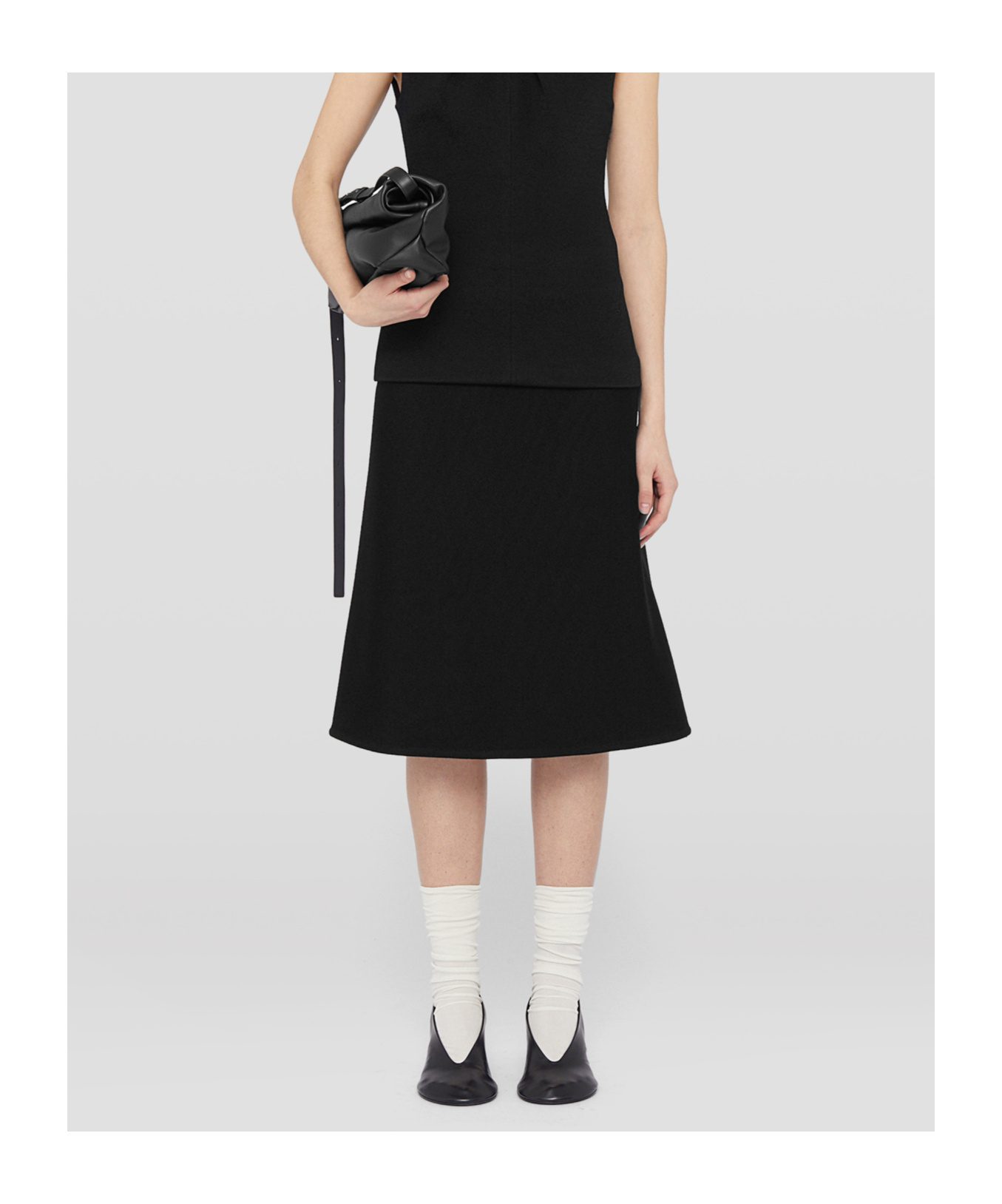 Jil Sander A-line Skirt In Black