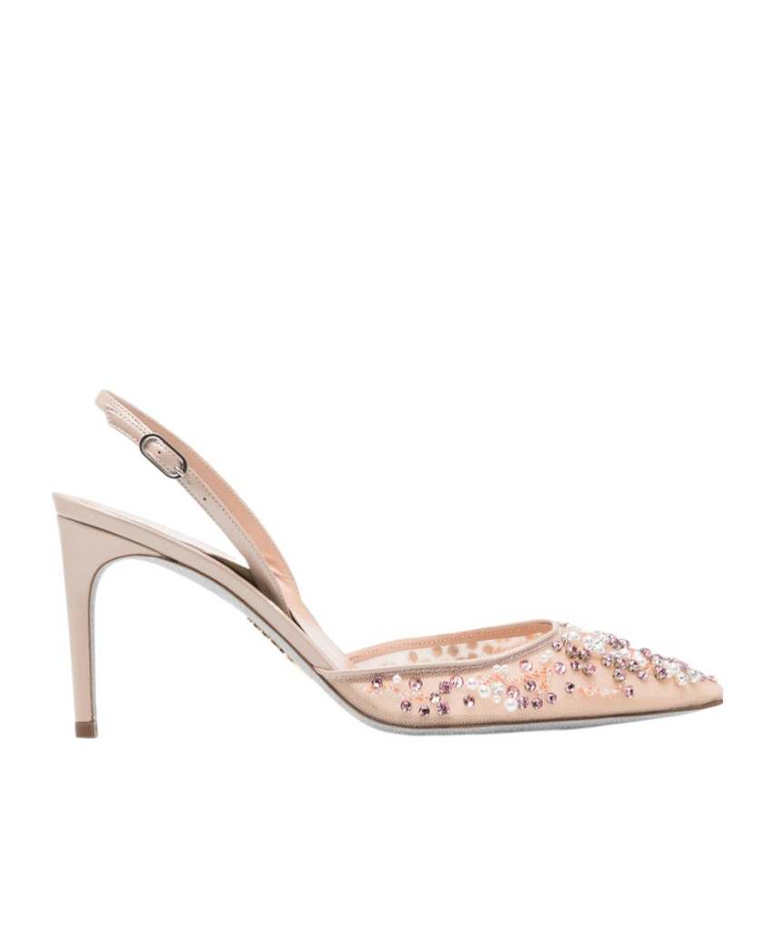 René Caovilla Pointed High Heel Sandals