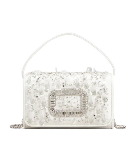 Roger Vivier Pilgrim Extra-small Shoulder Bag In Cream