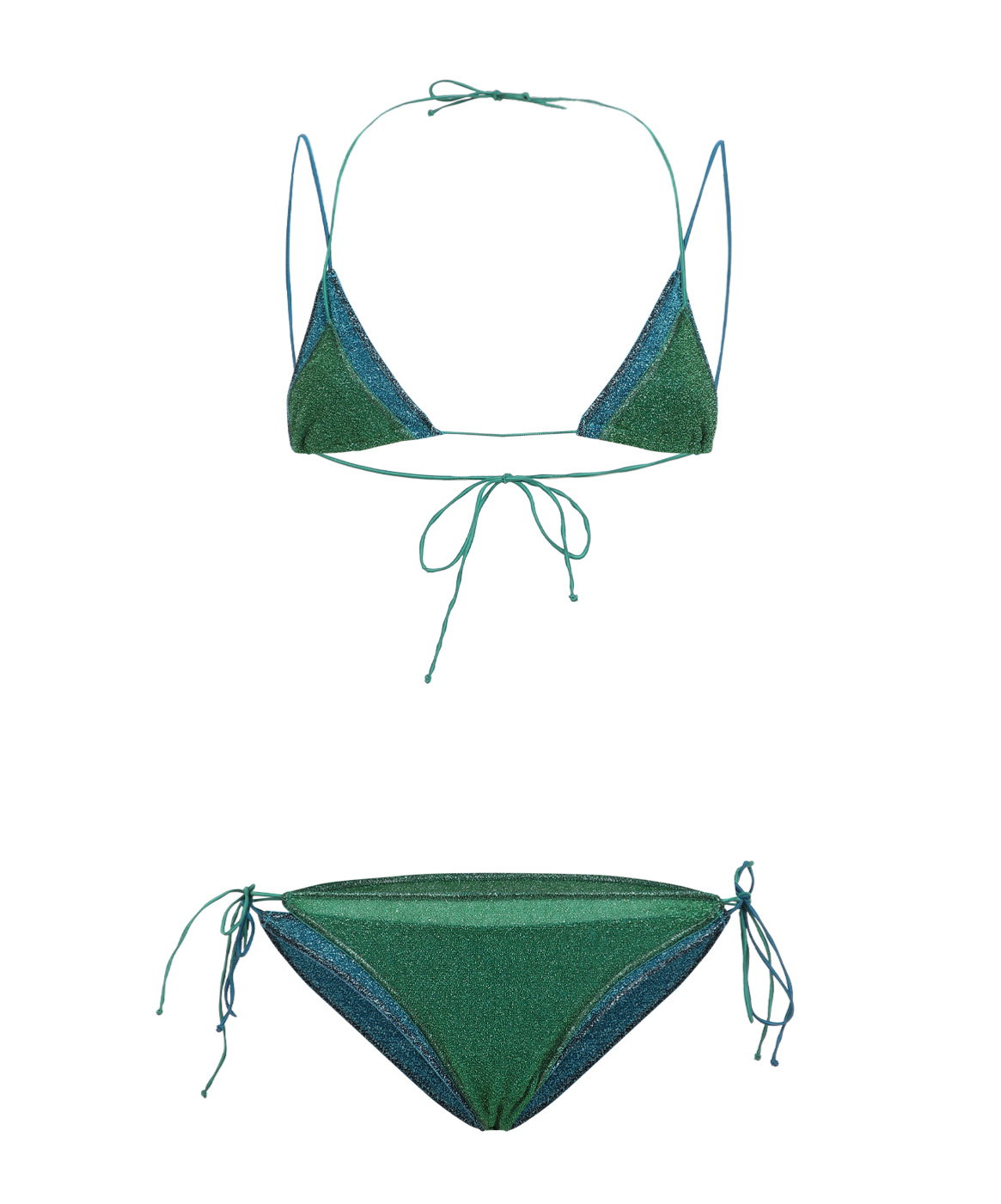 Oseree Oséree Two-piece Bikini Set In Green