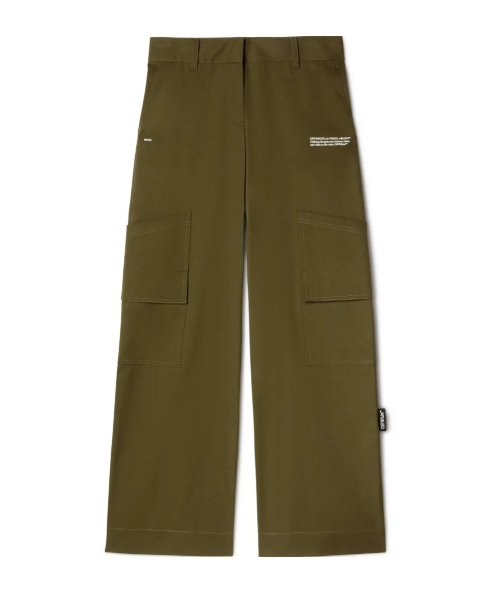 Off-white Off White Trousers In Green