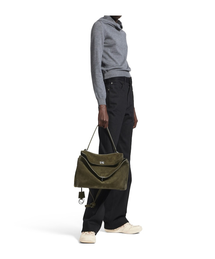 Balenciaga Women's Rodeo Handbag Medium In Khaki In Brown