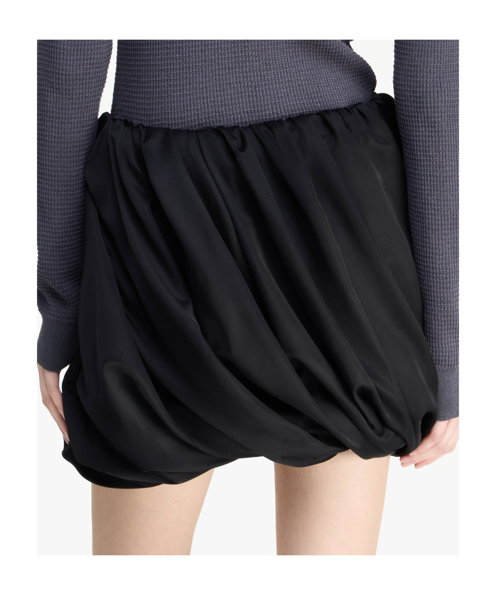 Jw Anderson Rolled Hemline Mini Skirt In Black