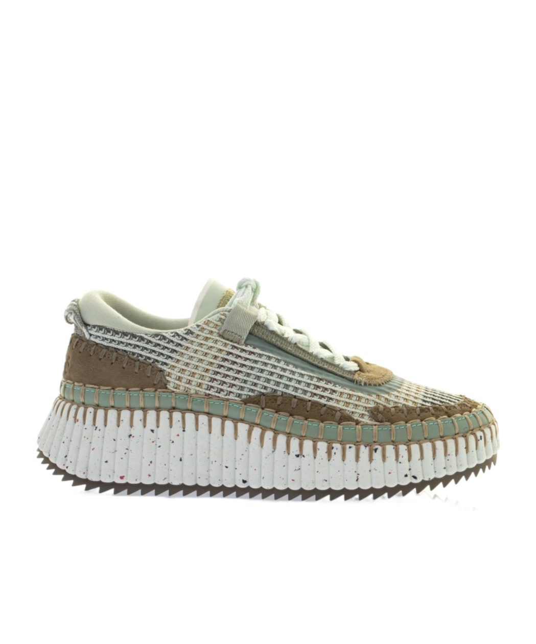 Shop Chloé Nama Sneakers In Green