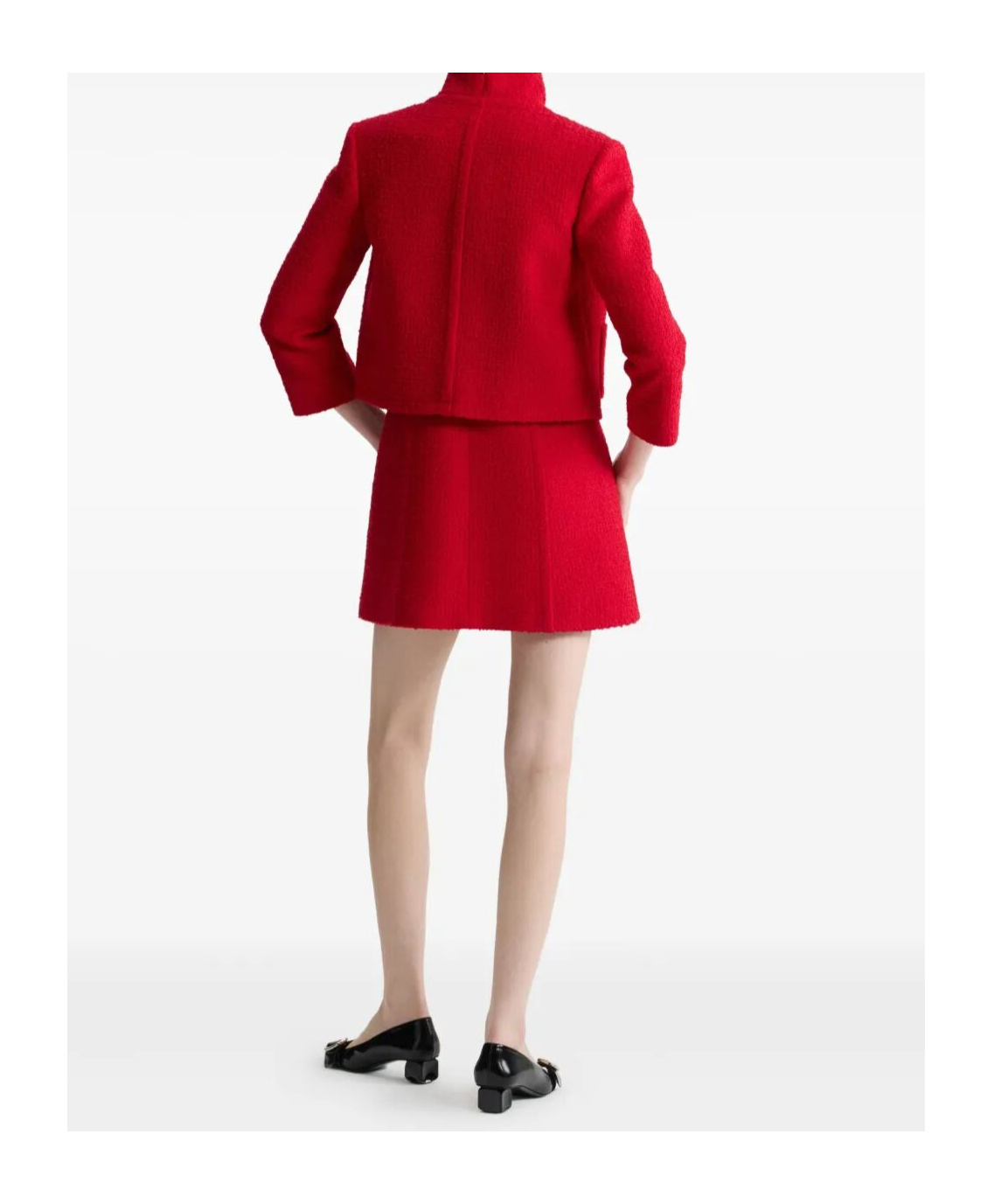Patou Button-down Long-sleeved Casual Jacket In Red