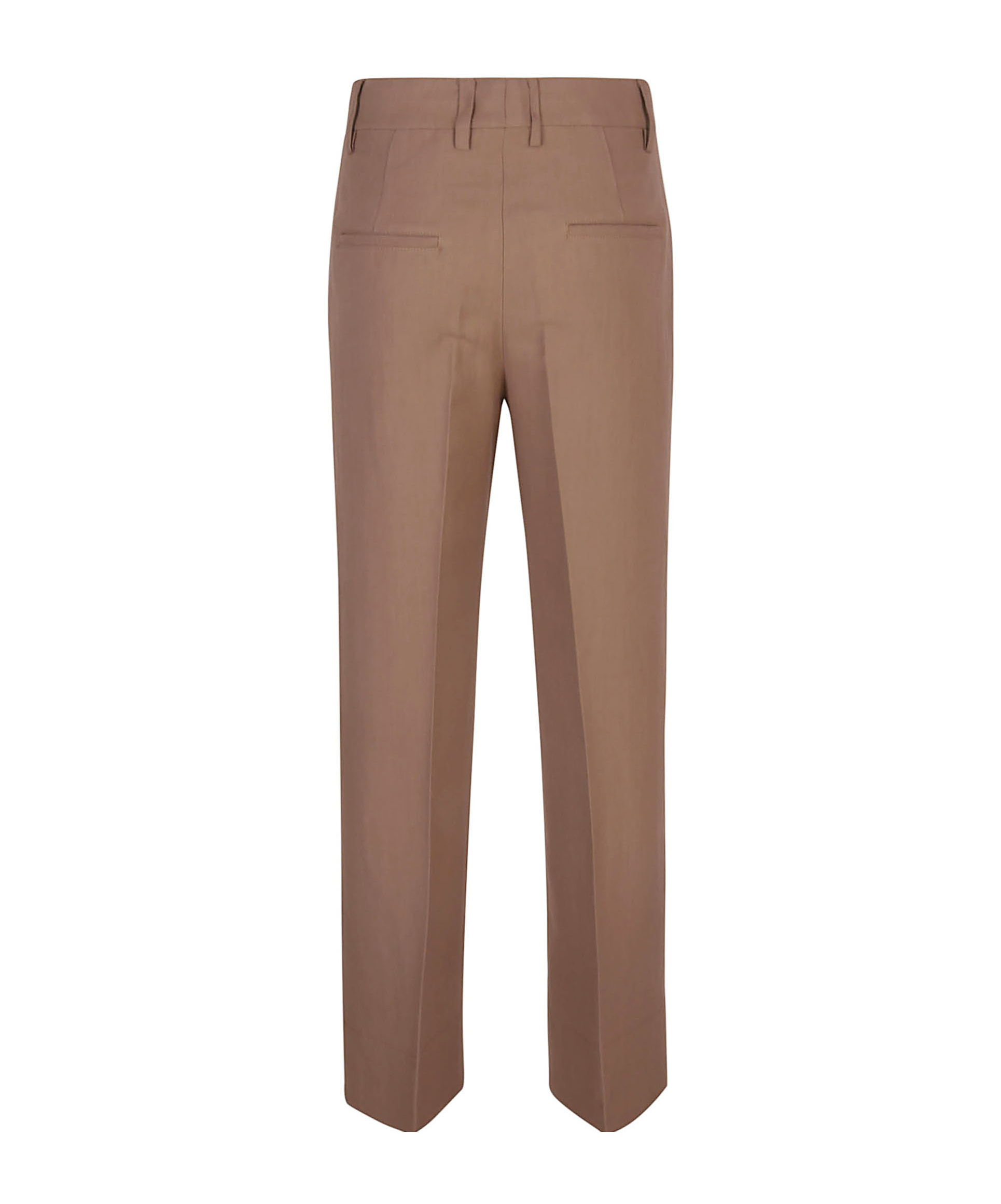True Royal Belt Ring Bag Casual Pants In Brown