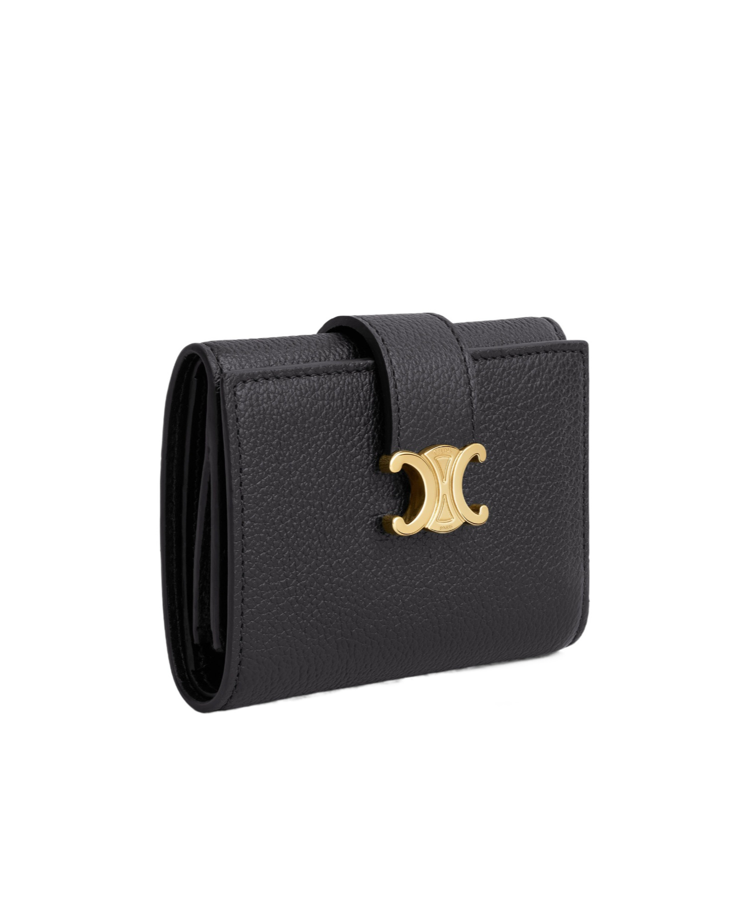 Celine Snap Wallet In Black