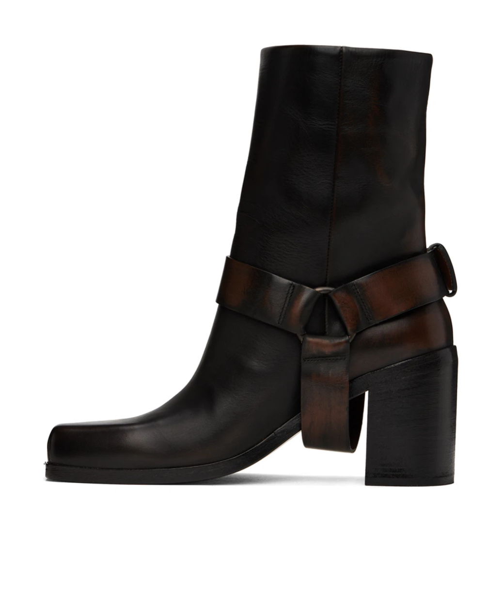 Marsèll Ankle Boots With Decorative Buckle Detail In Black