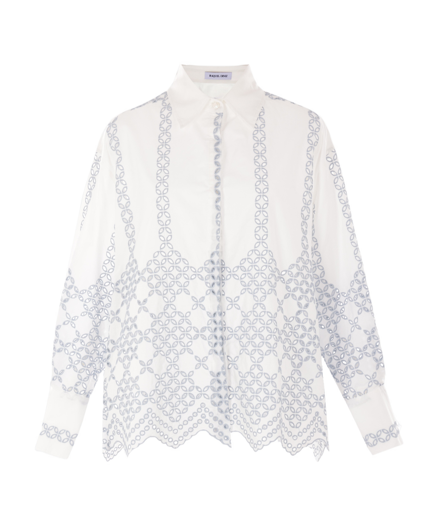 Raquel Diniz Sangallo Lace Shirt In White