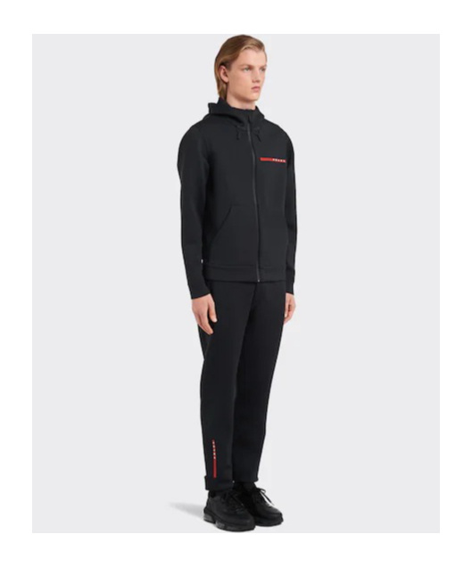 Prada Long-sleeved Zipper Casual Jacket In Black