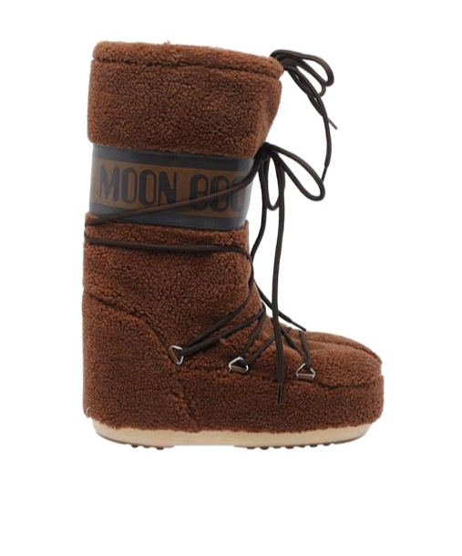 Moon Boot Brown Faux Fur Boot In Brown