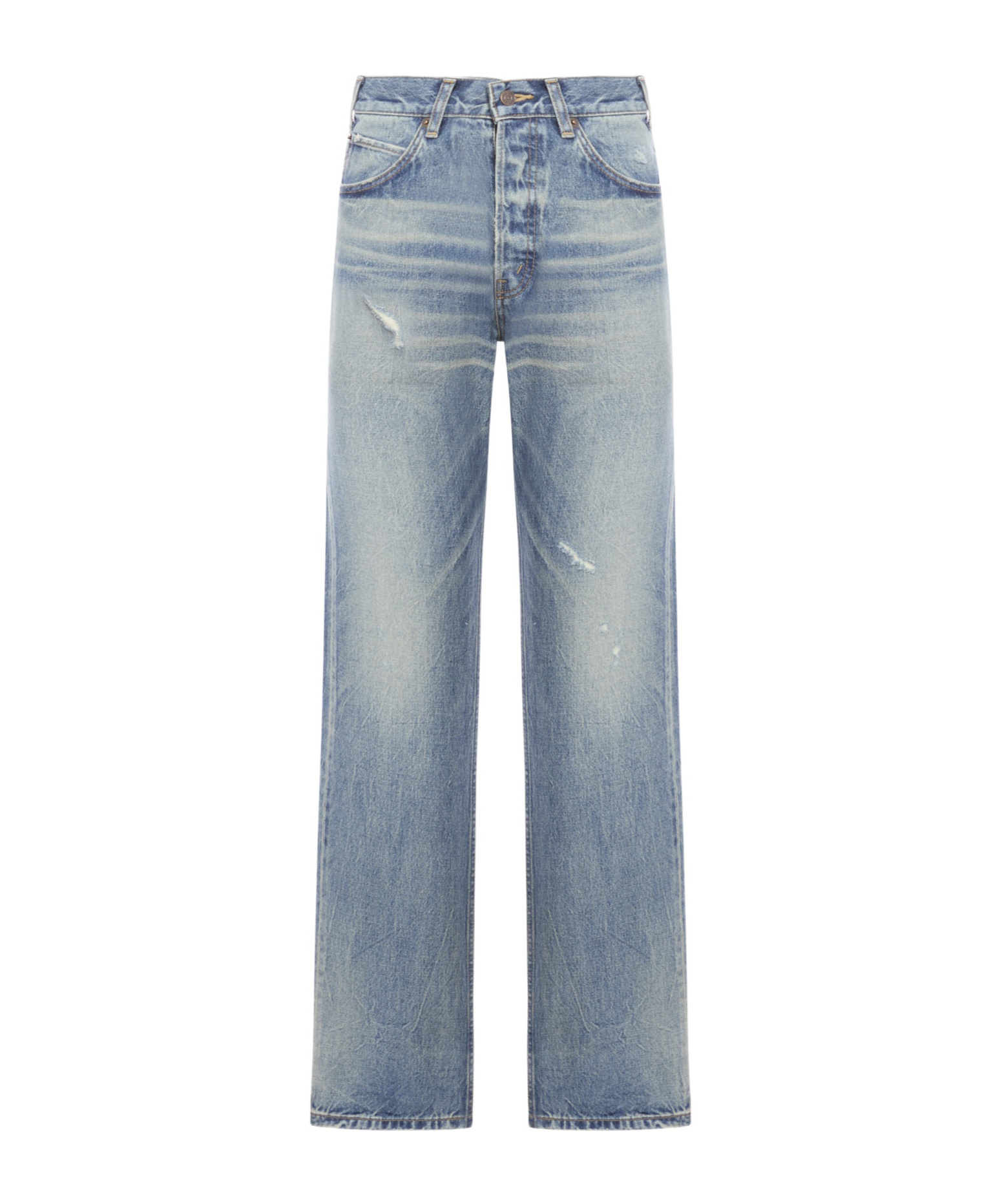 Celine Belt-loop Jeans In Gray