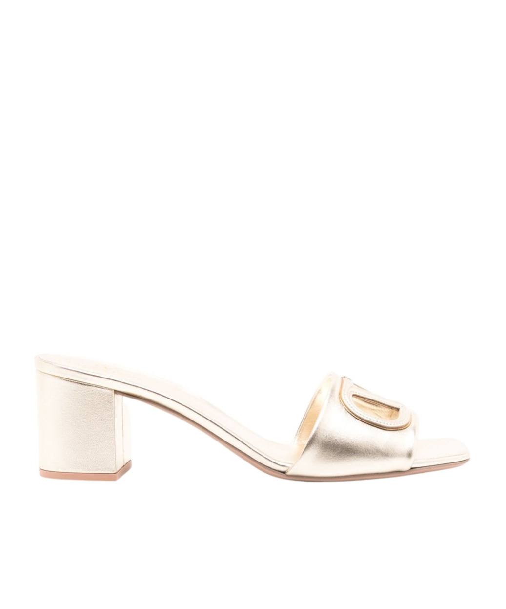 Valentino Garavani Vlogo Cut-out Leather Mules