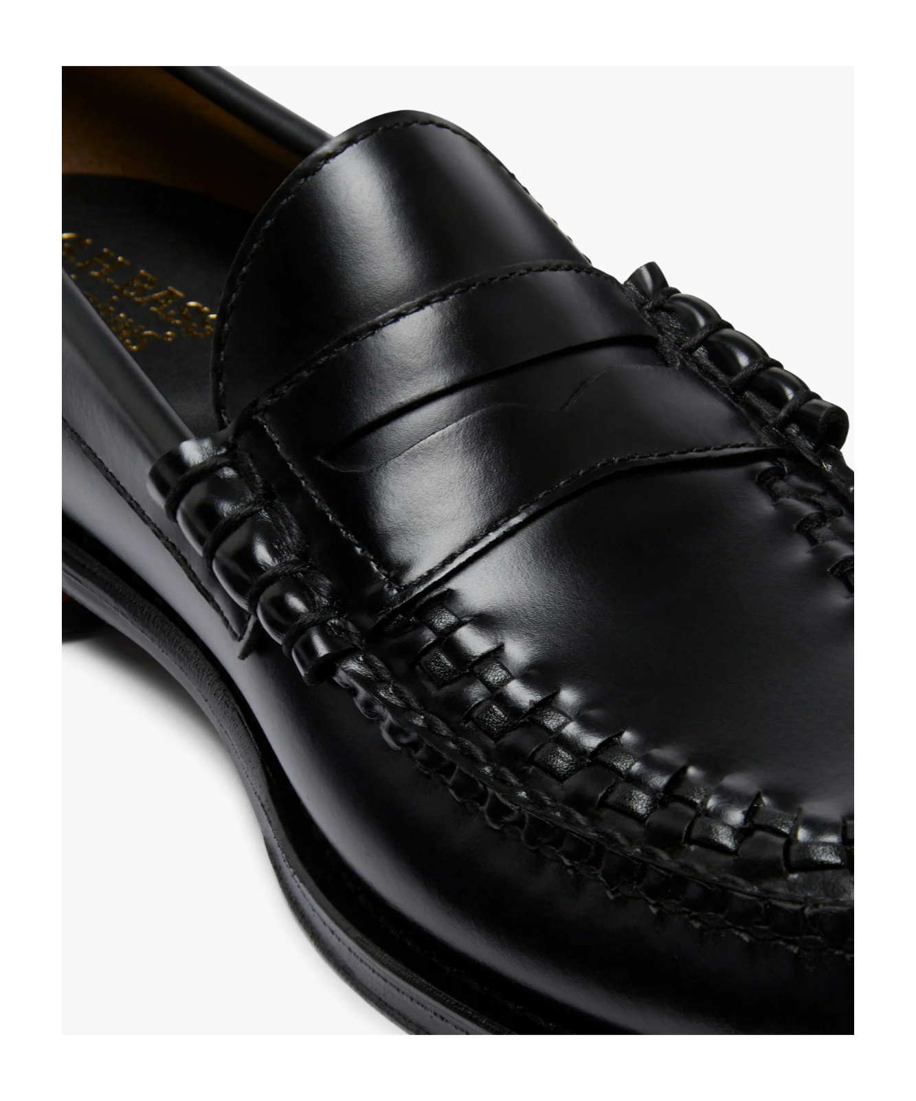 G.h. Bass & Co. Weejuns Larson Weave Loafers In Black