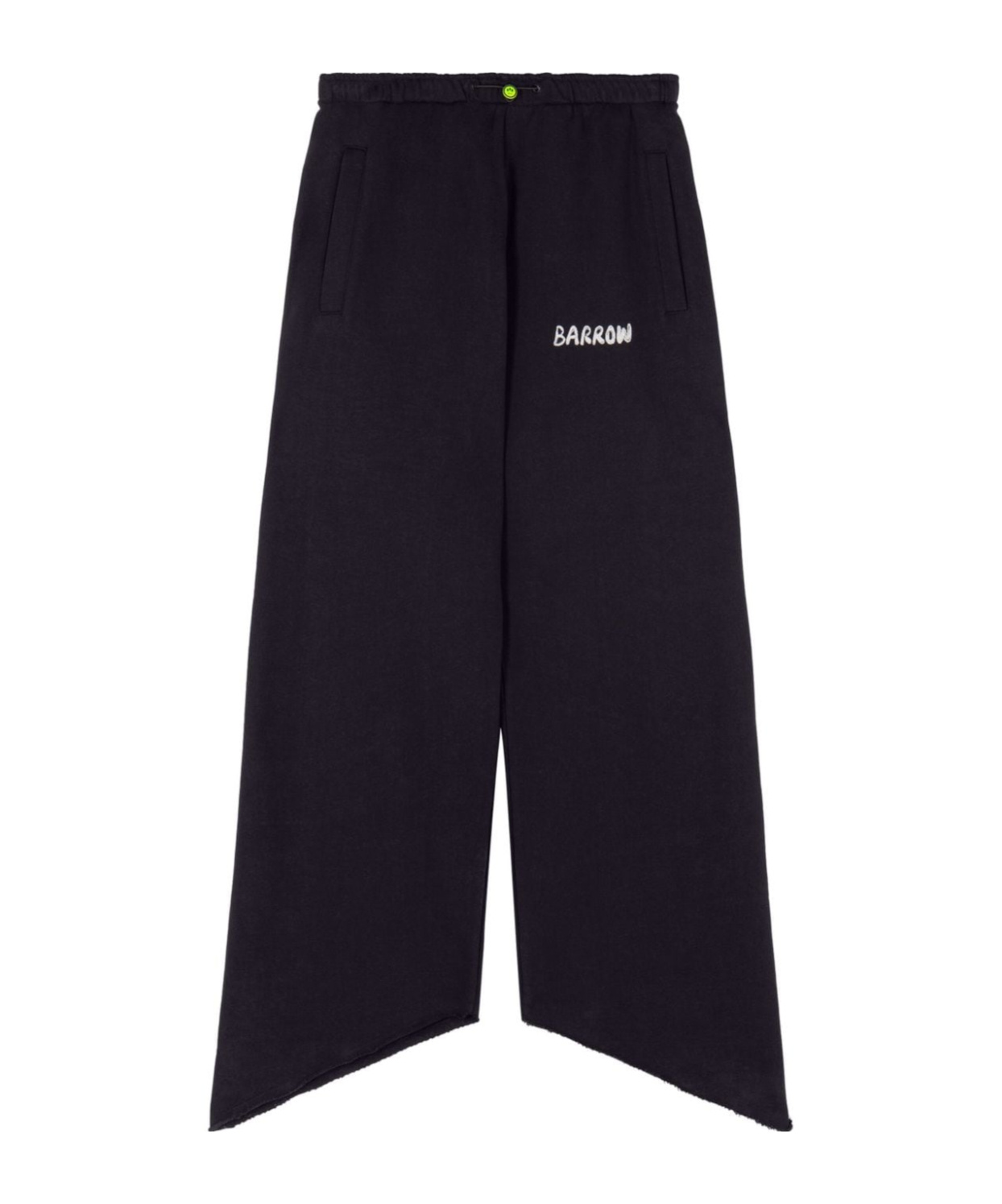Barrow Asymmetrical Stretch Pants In Black