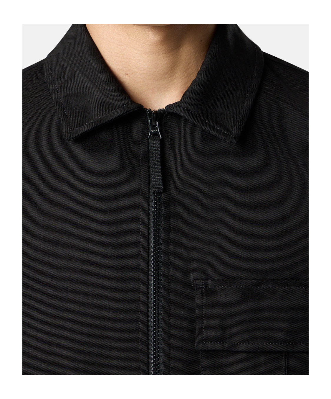 Stone Island Comfort-fit Overshirt With Gusseted Chest Pocket In Black