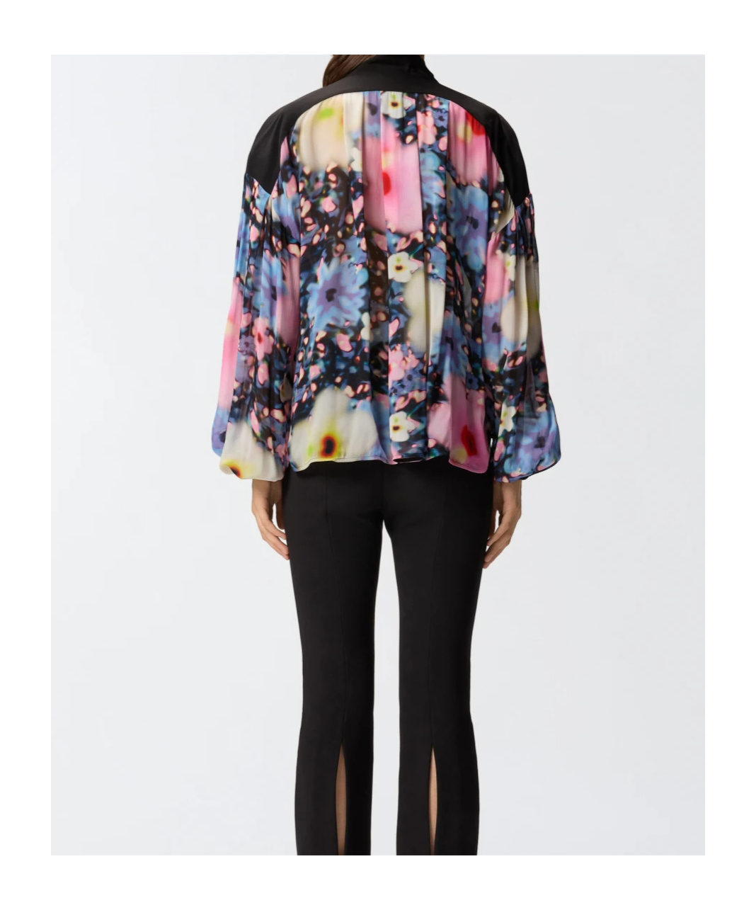 Pinko Floral Georgette Blouse In Multi