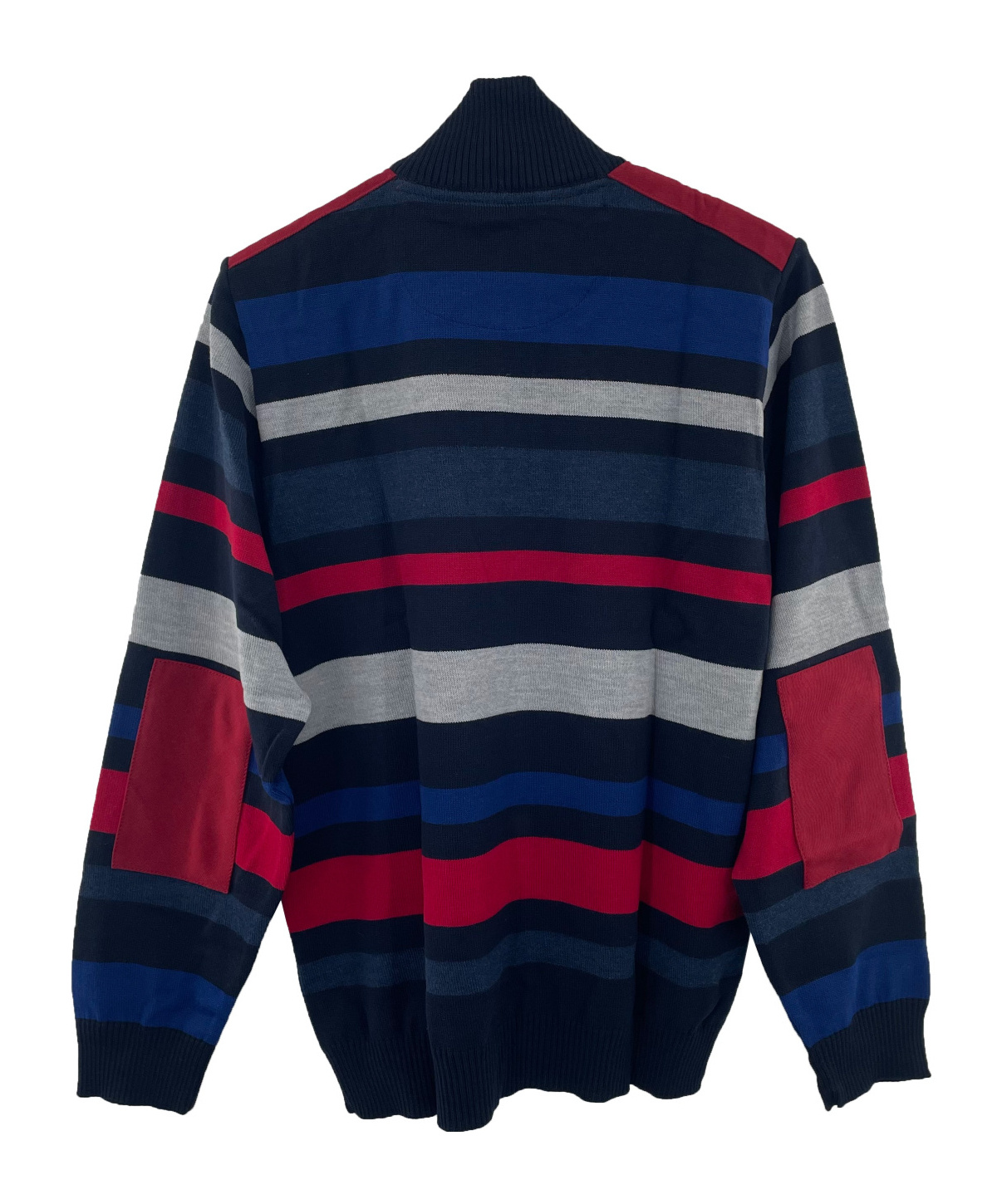Shop Paul & Shark Striped Zipper Sweater In Black