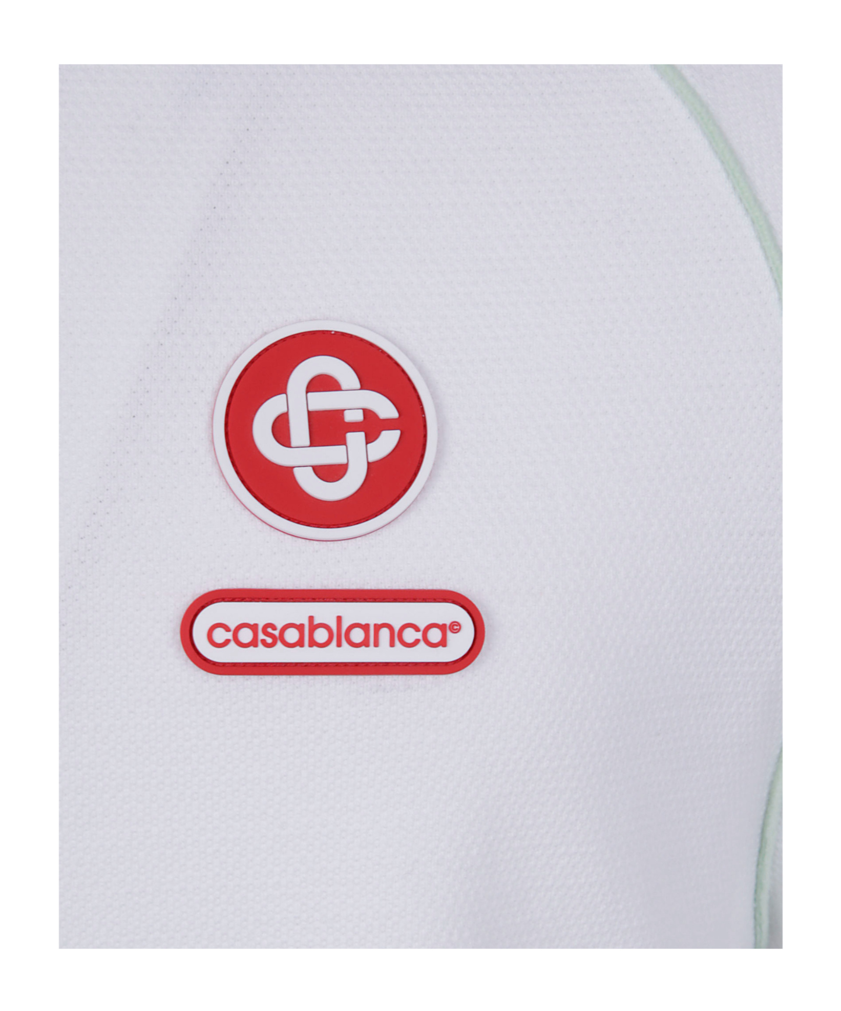 Casablanca Oversized Polo Shirt Featuring Pointed Collar In White