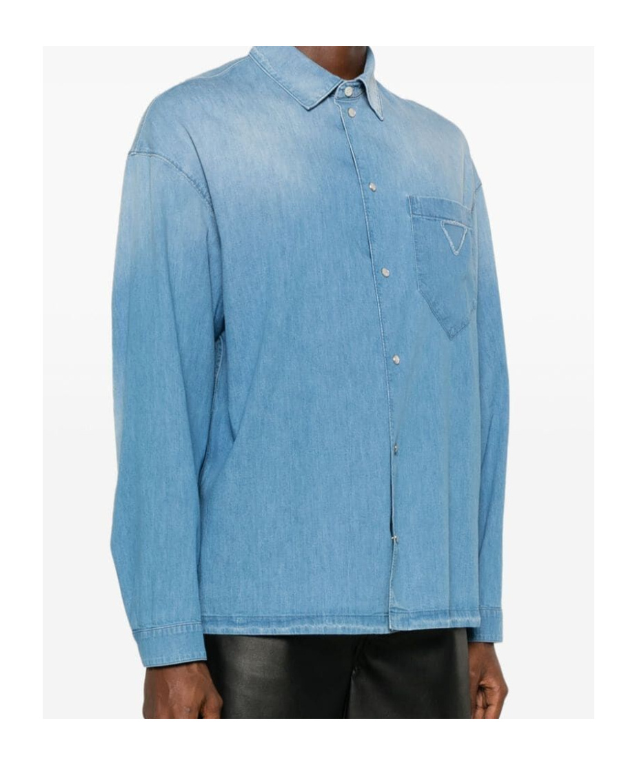 Prada Klassisches Jeanshemd In Blue