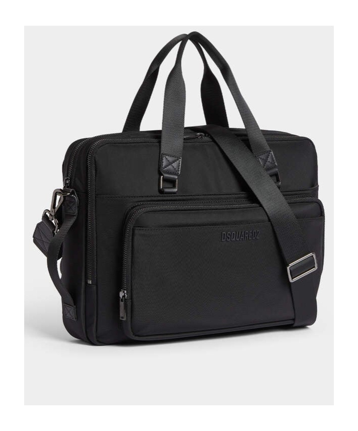 Dsquared2 Urban Briefcase Bag Black In Black