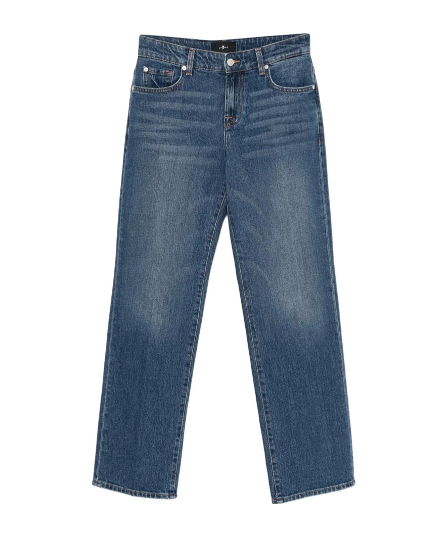 7 For All Mankind Bleached-effect Jeans