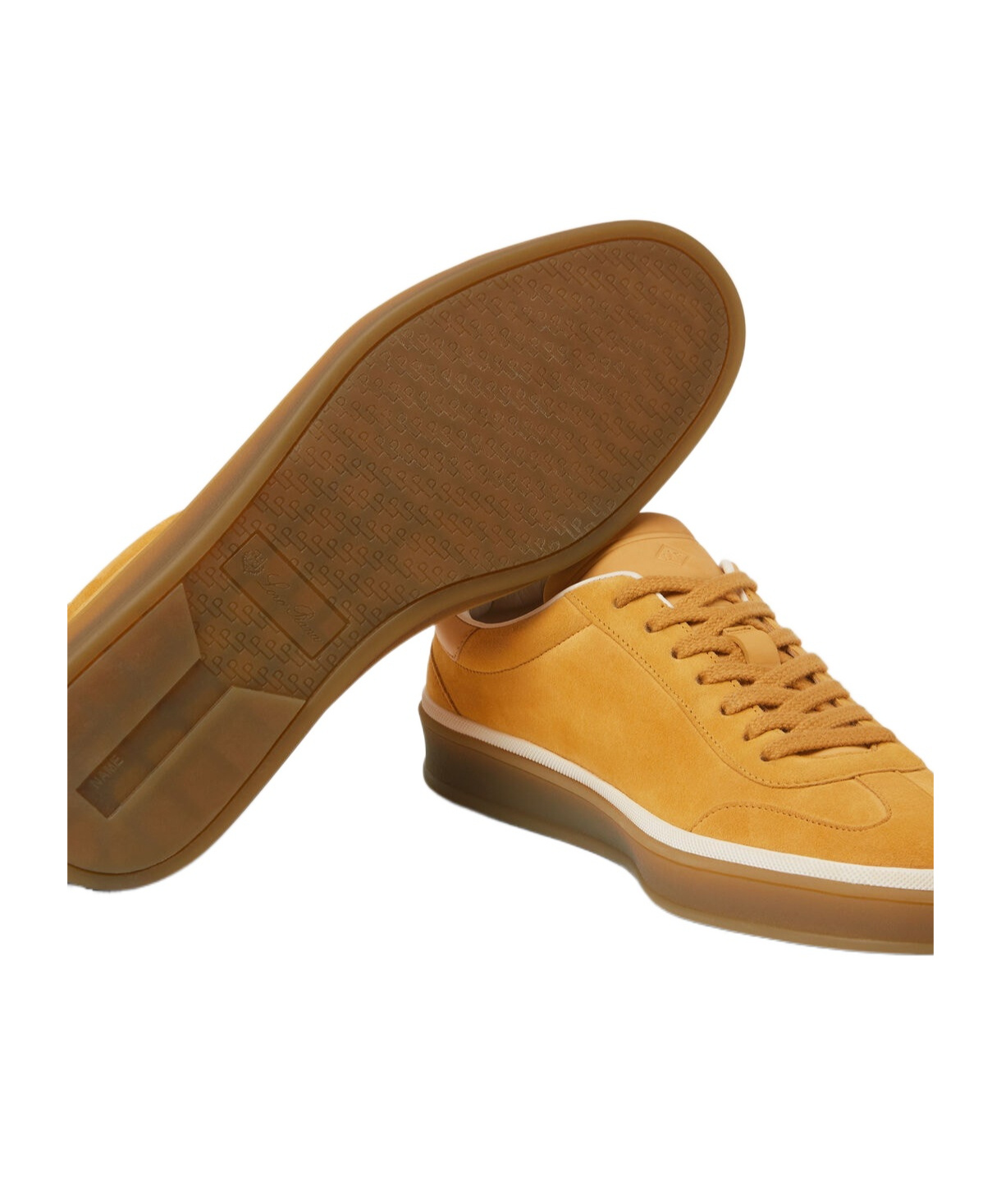 Loro Piana Round Head Low-cut Casual Shoes In Saffron Tea
