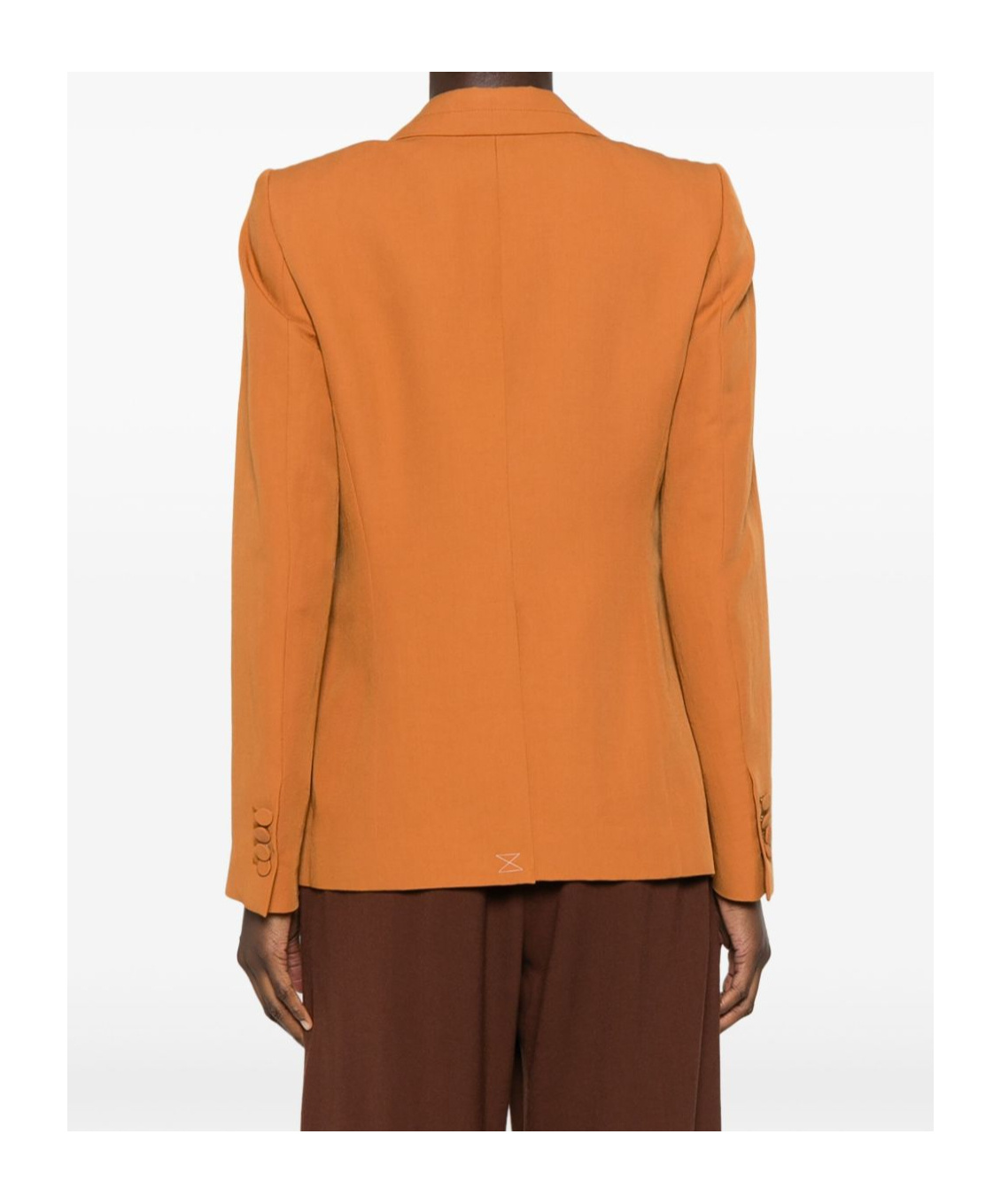 Dries Van Noten Double-breasted Jacket In Orange