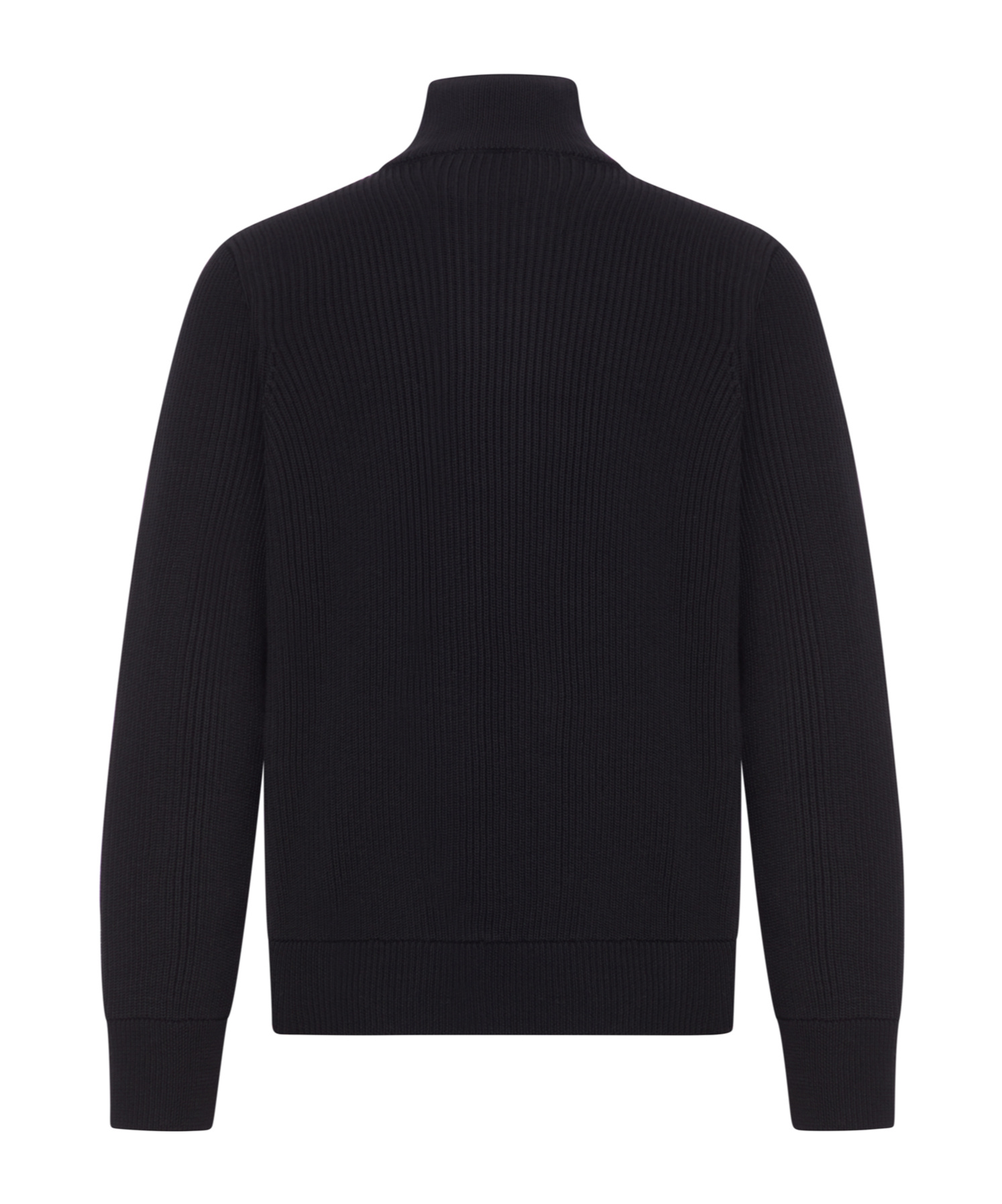 Roberto Collina Long-sleeved Zip-up Sweater In Black