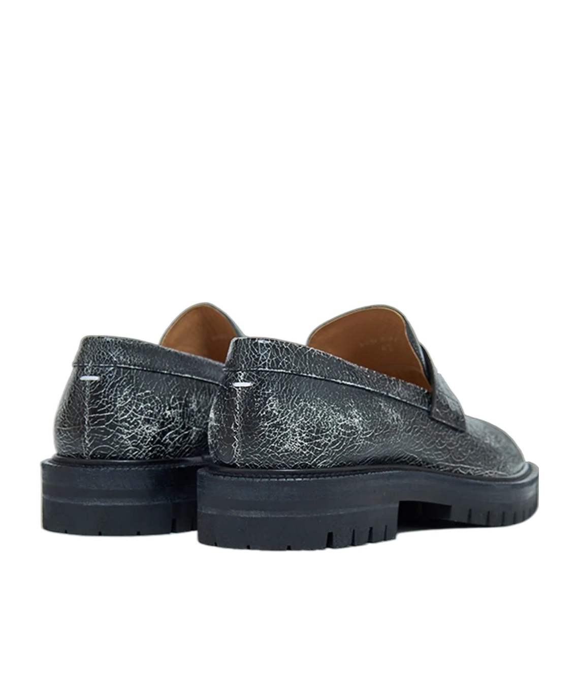 Maison Margiela Taby County Crackled Loafers In Multi