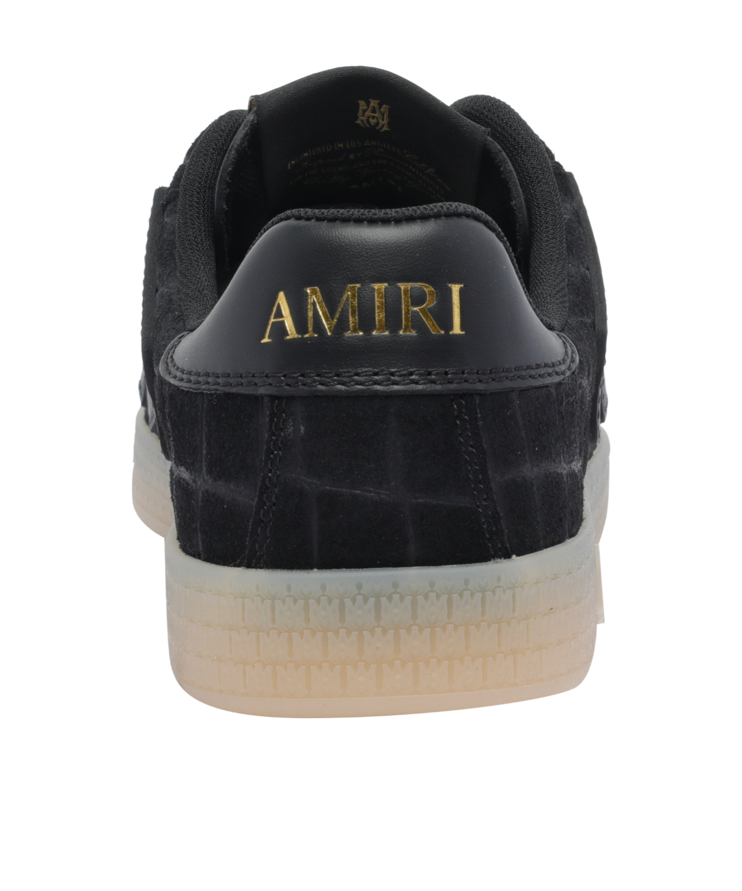 Amiri Round-toe Sneakers In Black
