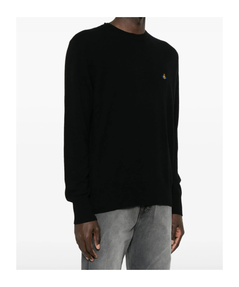 Vivienne Westwood Alex Round-neck Sweater In Black