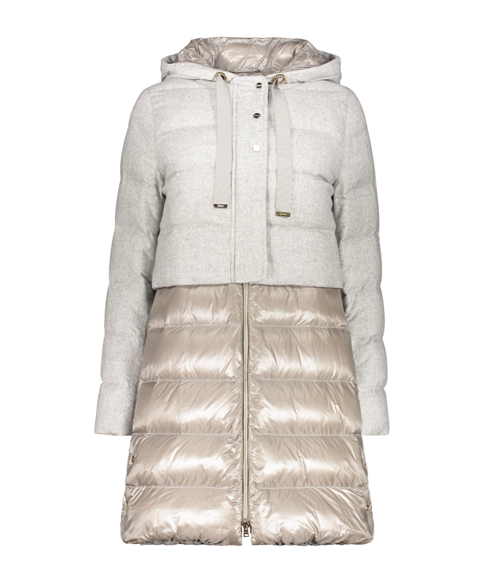 Herno Hooded Down Jacket In White