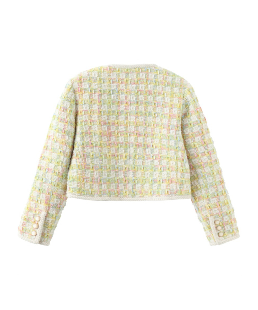 Marissa Chiara Tweed Scented Jacket In Multi