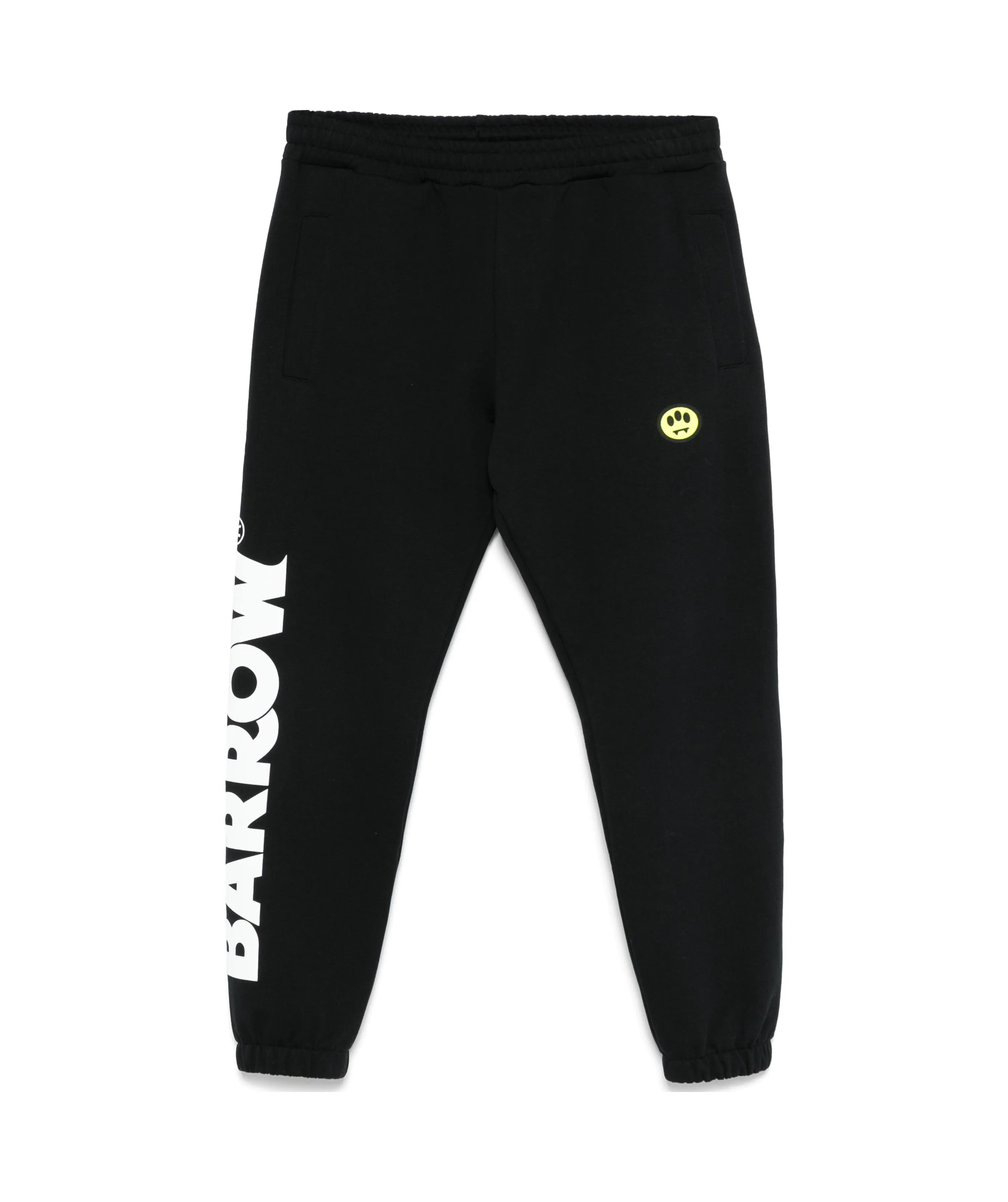 Barrow Elastic Waistband Tracksuit Bottoms With Side Pockets In Black
