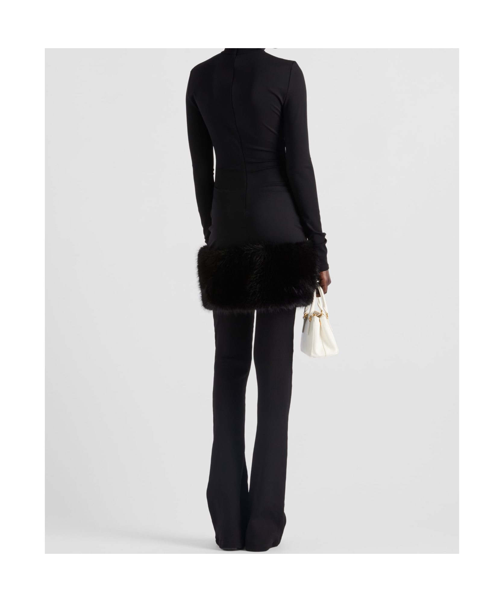 Prada Abito In Jersey Nero Donna In Black