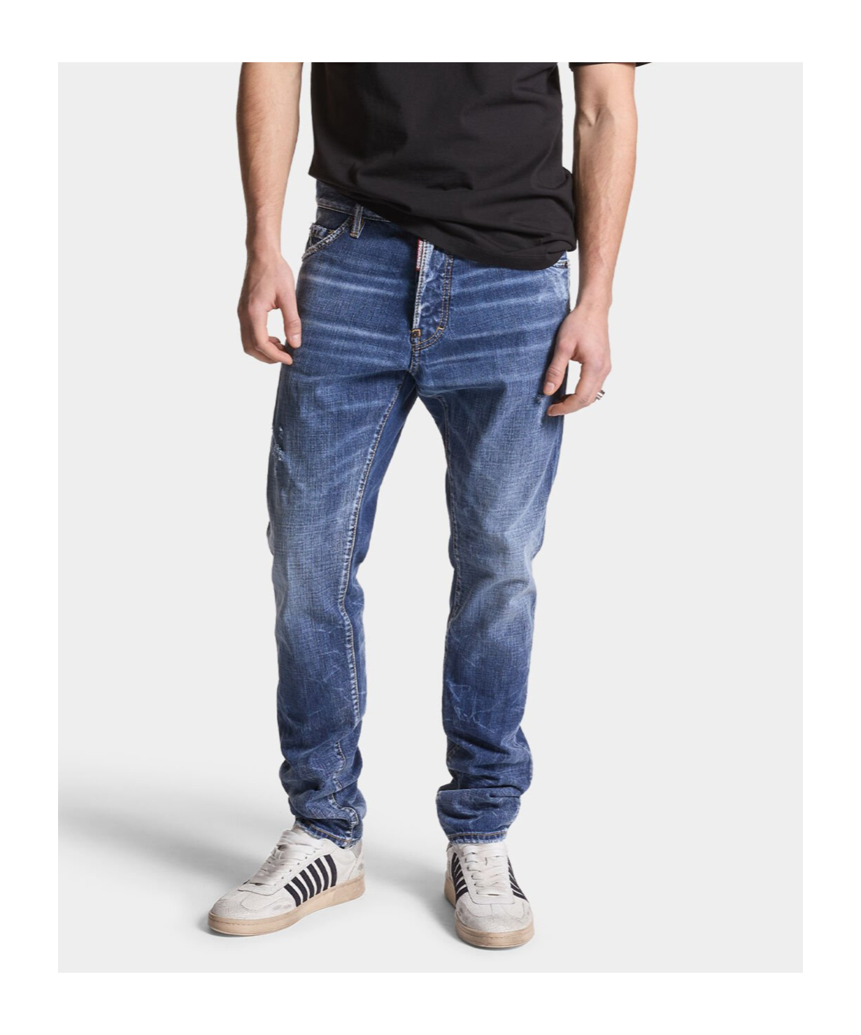 Dsquared2 Washed Skinny Jeans In Blue