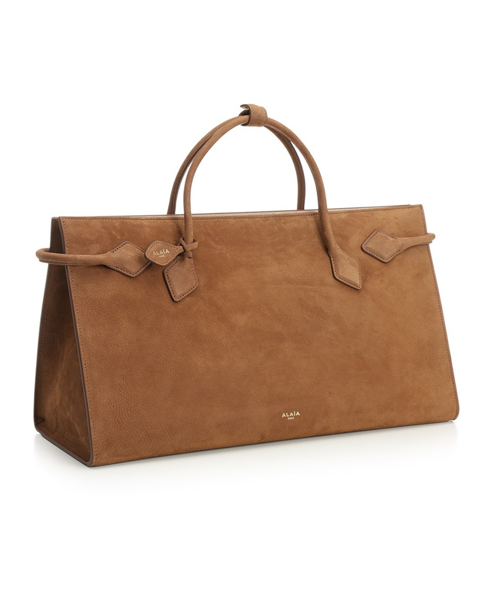 Alaïa Double Handle Tote Bag In Brown