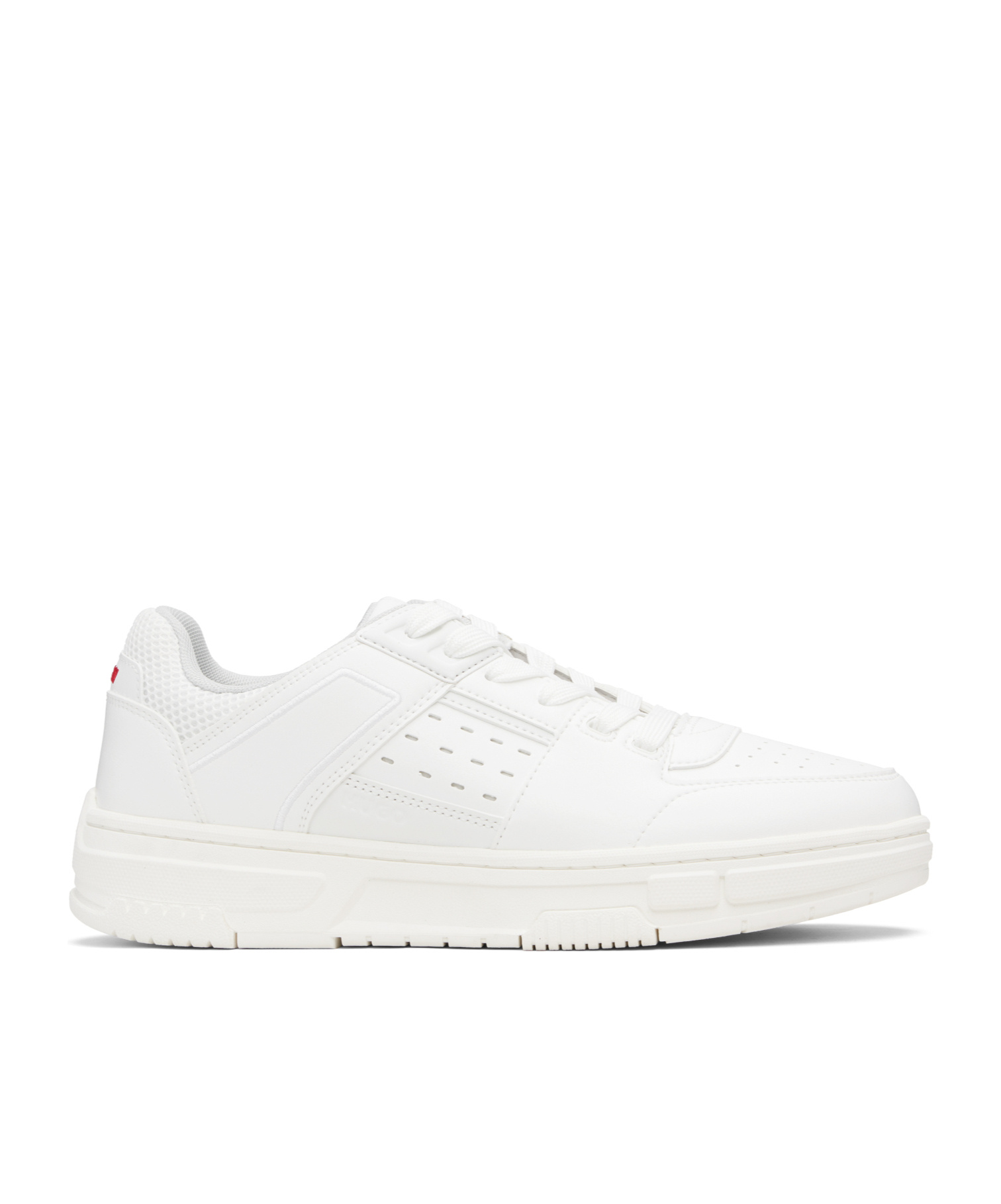 Hugo Boss Perforated-panel Sneakers In White