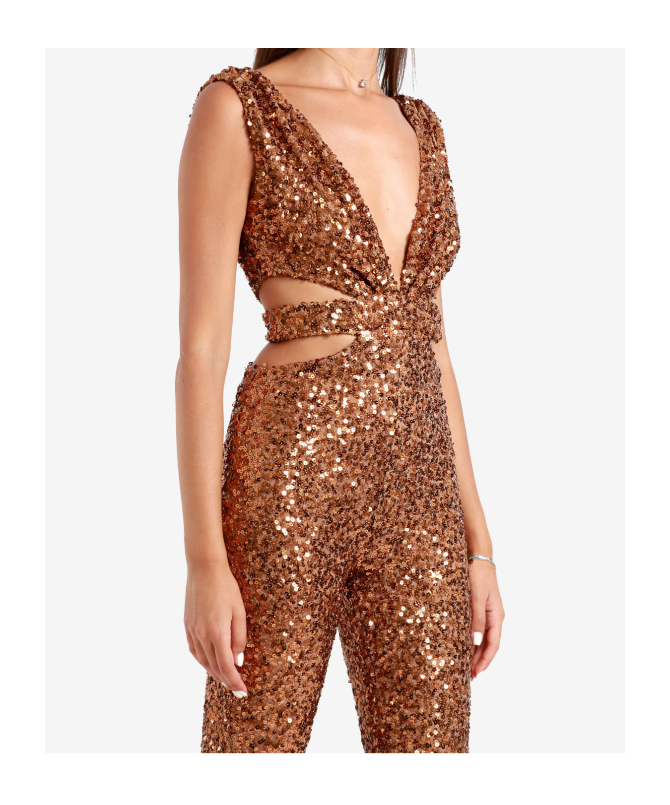 Aniye By Sleeveless Jumpsuit In Brown
