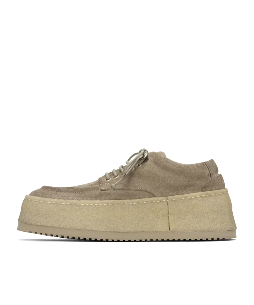 Marsèll Low-cut Casual Shoes With Lace Front In Nude