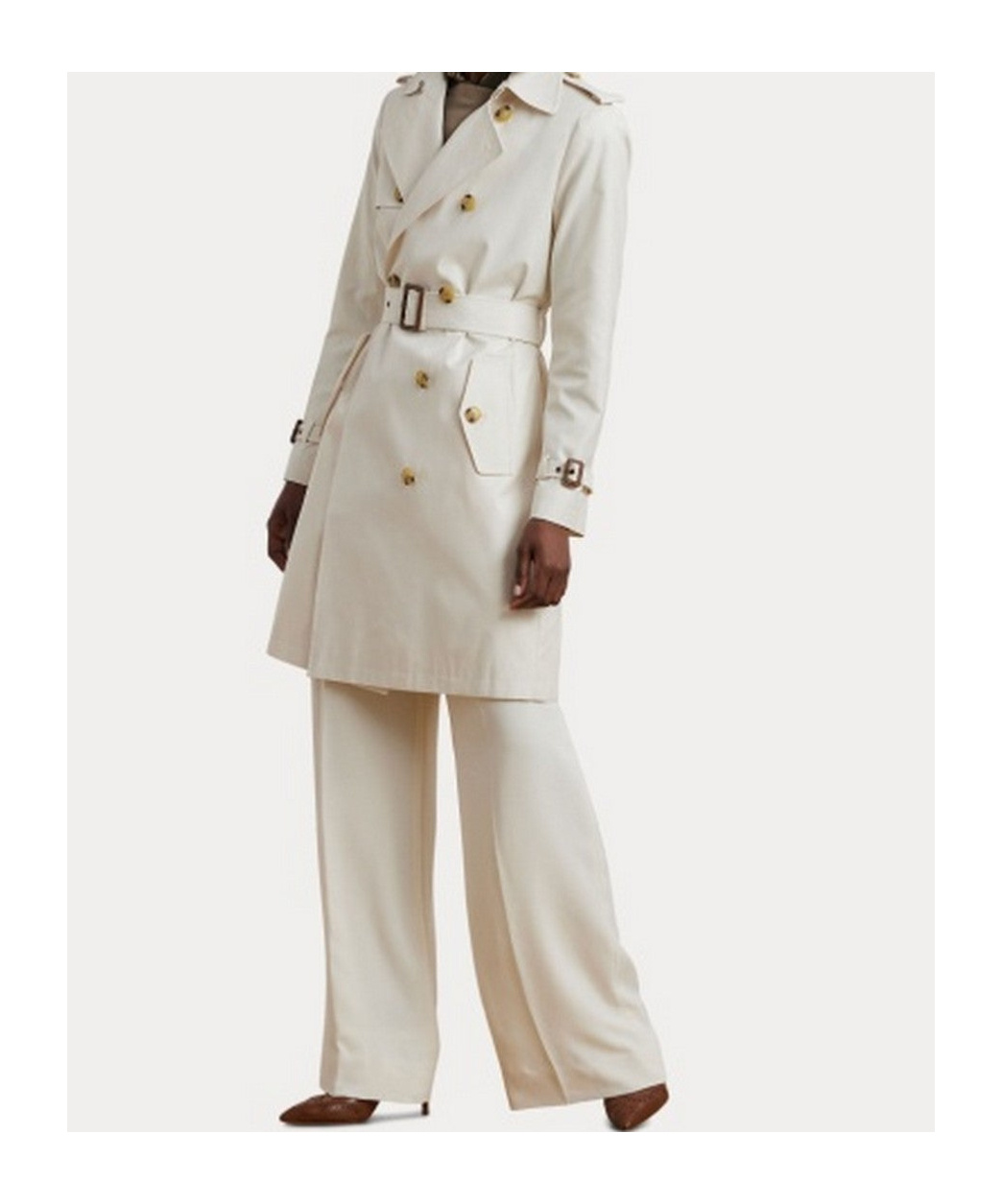 Polo Ralph Lauren Db Blt Rn38 Lined Coat In White