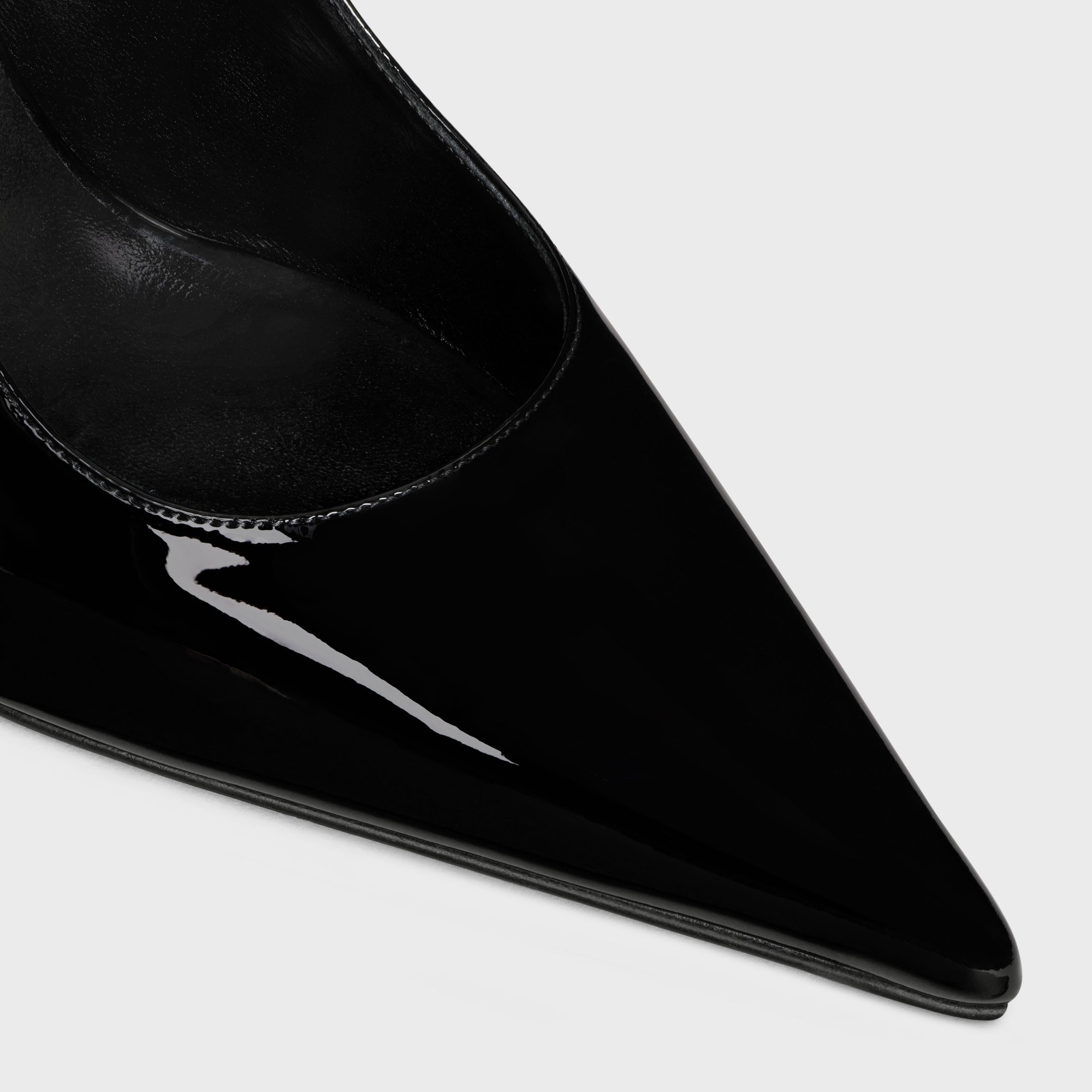 Celine Pointed High-heeled Sandals In Black